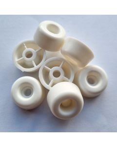 Closetbuffer PVC 21x11mm - wit - ca. 100 stuks